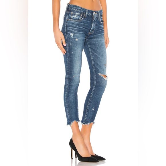 MOUSSY VINTAGE Glendele Distressed Mid-Rise Skinny Jeans NWT Size 24 - Picture 3 of 5
